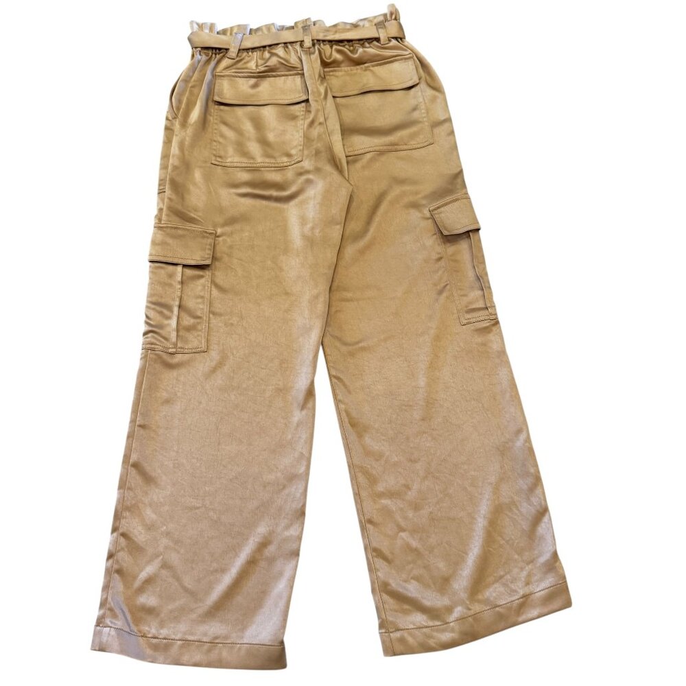 Like new Sanctuary Satin Cargo Pants in Moonlight Beige Small - Picture 4 of 11
